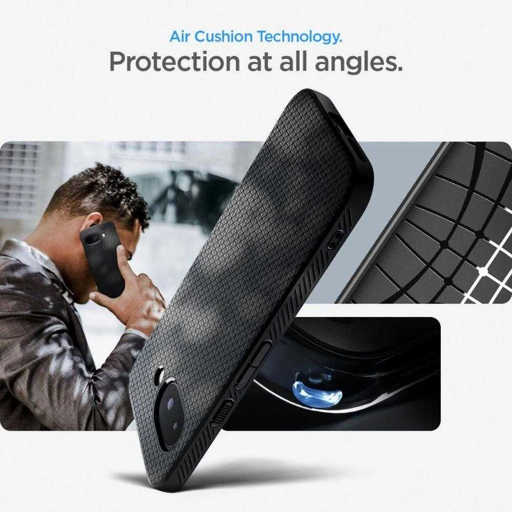 Spigen Liquid Air Dėklas, skirtas Google Pixel 9A – Matinis Juodas
