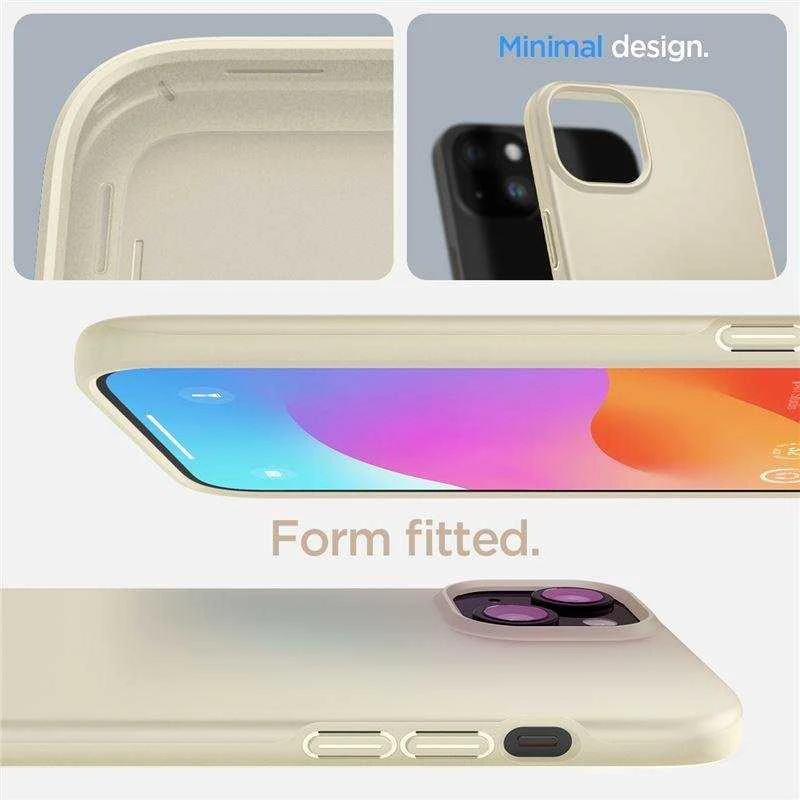 Spigen Thin Fit dėklas skirtas Apple iPhone 15 Plus,  spalva - Mute Beige