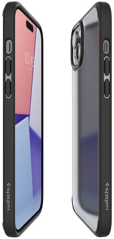 Spigen Ultra Hybrid Matte dėklas skirtas Apple iPhone 15, spalva - Frost Black