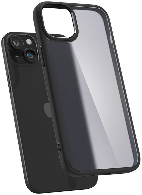 Spigen Ultra Hybrid Matte dėklas skirtas Apple iPhone 15, spalva - Frost Black