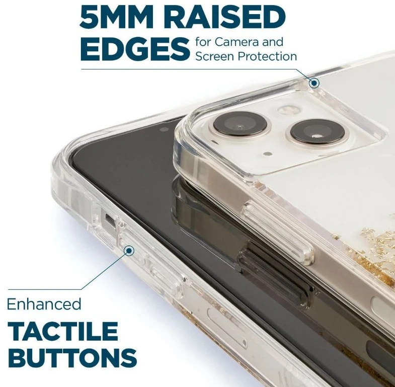 Dėklas Case-Mate Karat - Case decorated in auksinis for Apple iPhone 14 Plus Marble