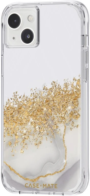 Dėklas Case-Mate Karat - Case decorated in auksinis for Apple iPhone 14 Plus Marble