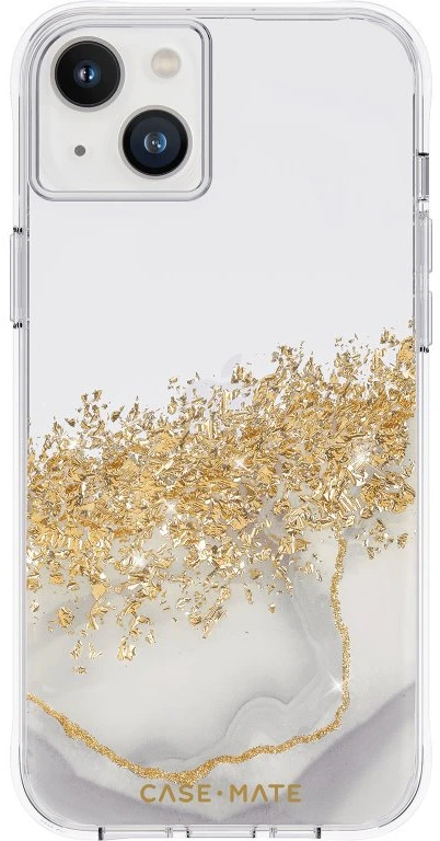 Dėklas Case-Mate Karat - Case decorated in auksinis for Apple iPhone 14 Plus Marble