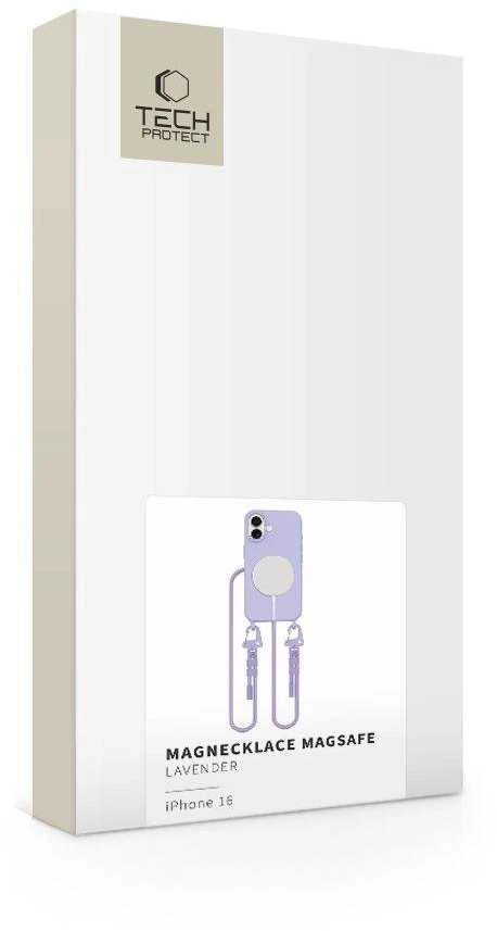 Tech-Protect MagNecklace MagSafe with Lanyard Apple iPhone 16 – dėklas telefonui violetinės spalvos