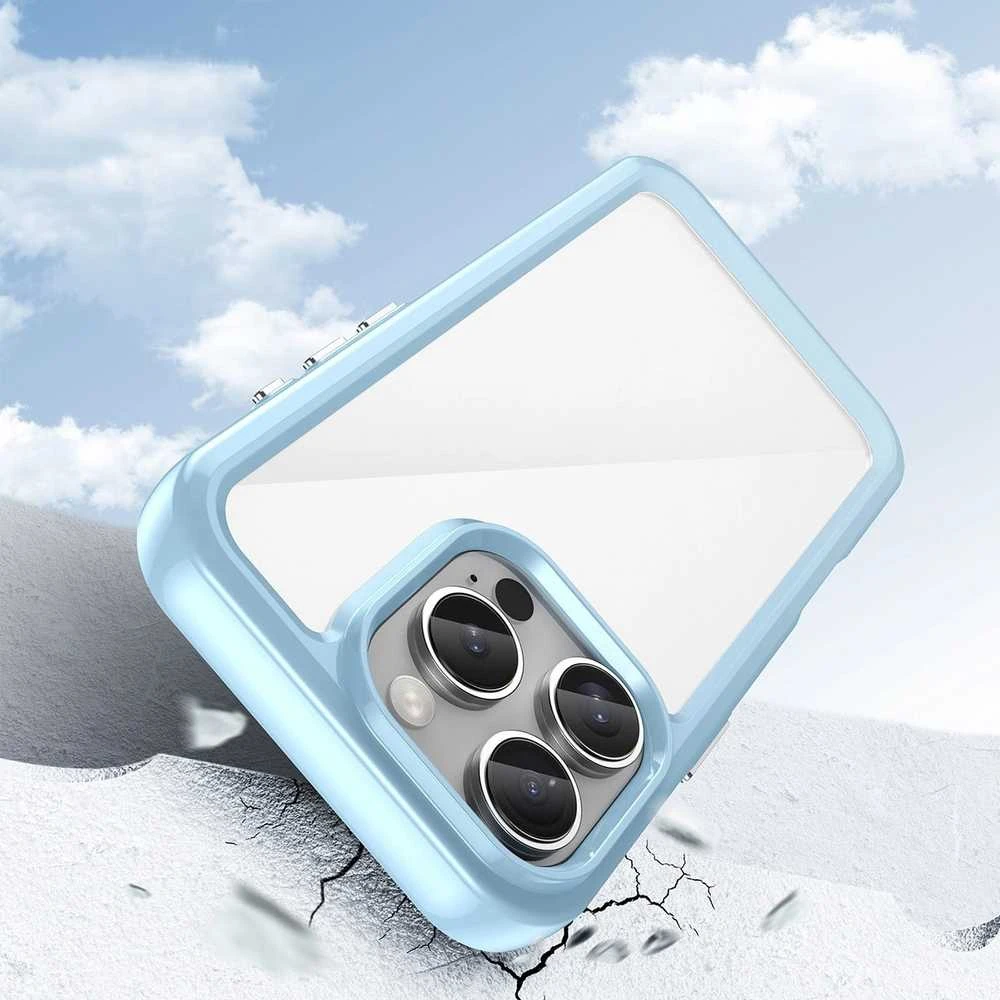 Hurtel Outer Space Gel Frame Apple iPhone 16 Pro Max – dėklas telefonui mėlynos spalvos