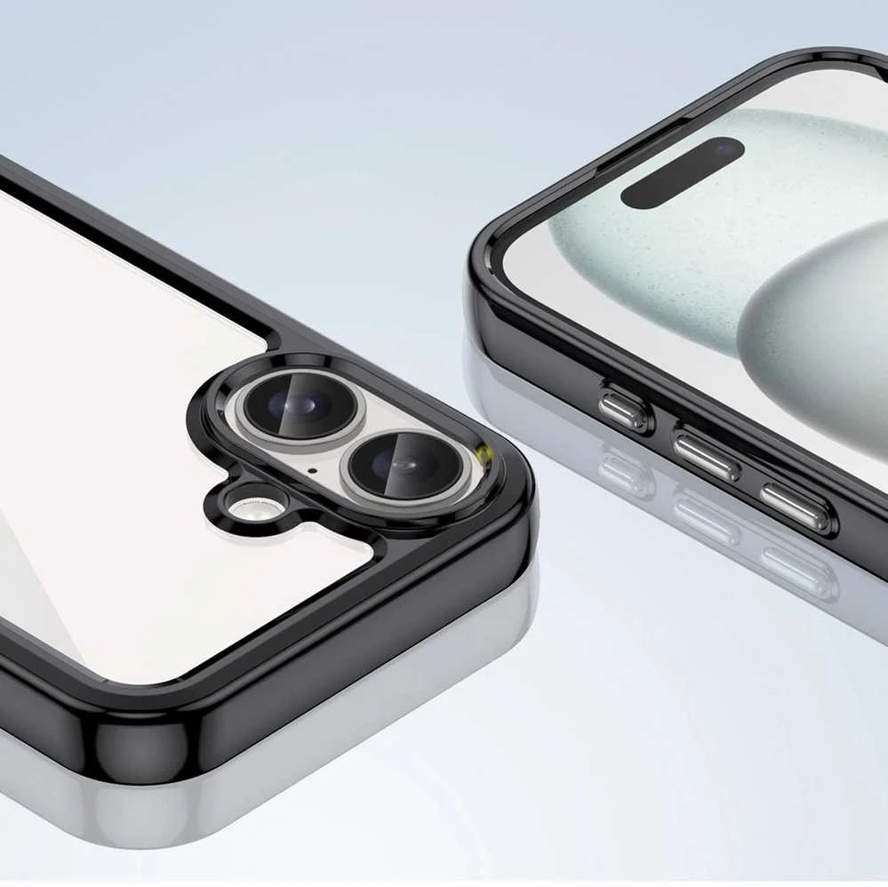 Hurtel Outer Space Gel Frame Apple iPhone 16 – dėklas telefonui juodos spalvos