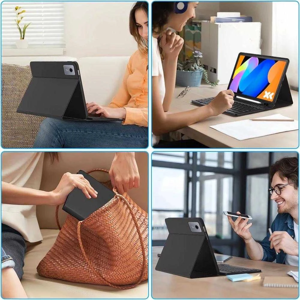 Tech-Protect SC Pen + Klaviatūra Case for Lenovo Idea Tab 11.0 TB-336 - Juodas