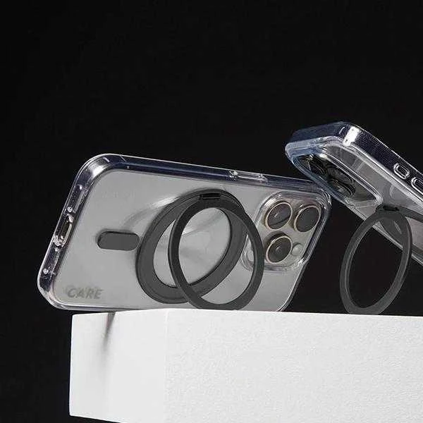 Panzer Glass CARE by PanzerGlass Feature Kickstand Case Apple iPhone 16 Pro Max 6.9" dėklas telefonui juodos spalvos/dėklas telefonui juodos spalvos MagSafe 1324
