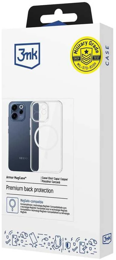 3Mk apsauginis 3mk šarvuotas dėklas Oppo Reno 15 F 5G / Reno 15 FS 5G (CPH2801) - skaidrus