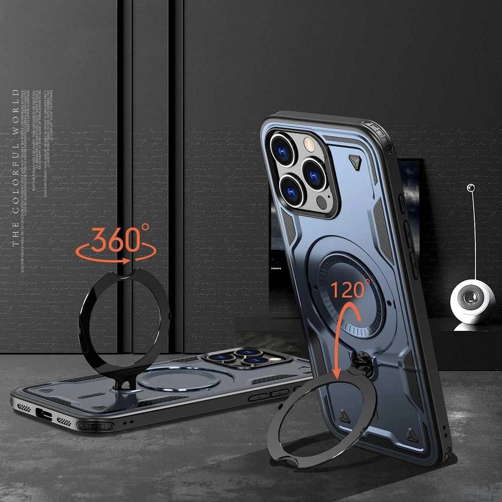Hurtel Hybrid Armor Trendy MagSafe Apple iPhone 16 Pro Max – dėklas teleofnui mėlynos spalvos