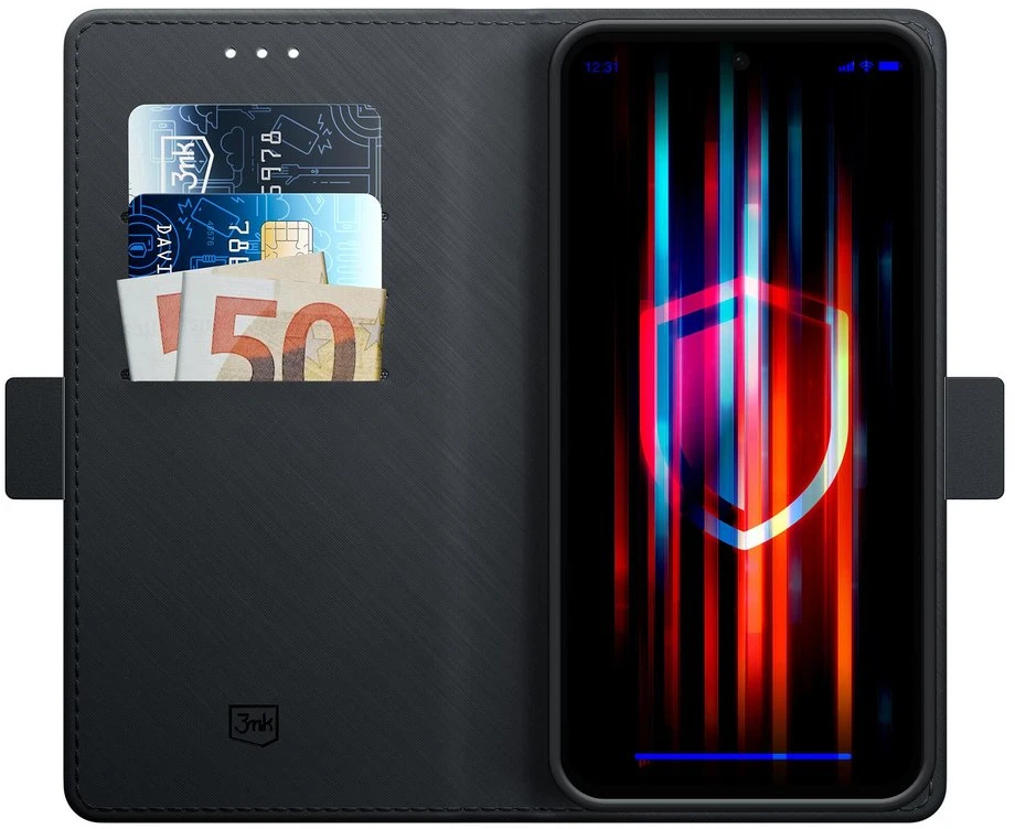 Dėklas 3mk Wallet Case Apple iPhone 17 Pro Max juodas