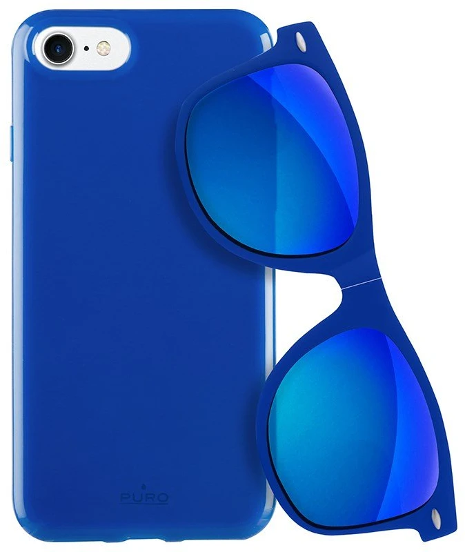 Puro Sunny Kit Apple iPhone 7/8 + akiniai SE 2020 / SE 2022 dėklas telefonui mėlynos spalvos IPC747SUNNYKIT1BLUE
