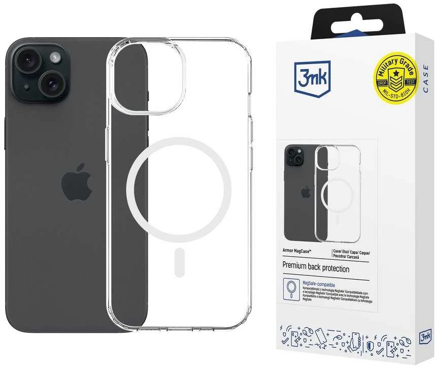 Nezatříděno 3Mk apsaugantis 3mk šarvuotas dėklas iPhone 15 Plus - skaidrus