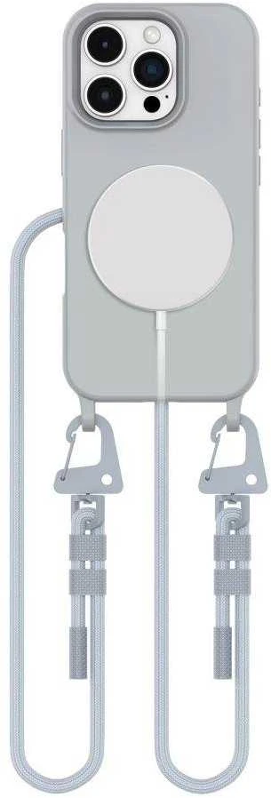 Tech-Protect MagNecklace MagSafe with Lanyard Apple iPhone 16 Pro – dėklas telefonui pilkos spalvos