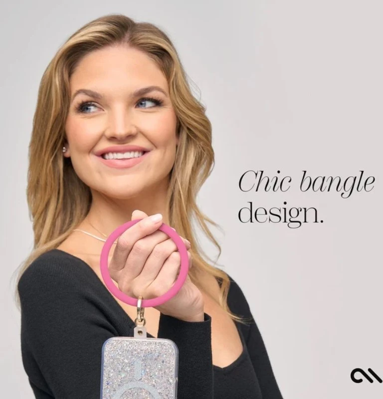 Dėklas Case-Mate Phone Bangle - Wrist virvelė telefonui Fuchsia