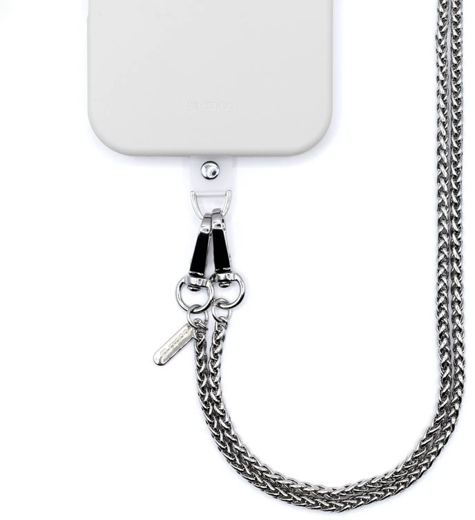Crong Phone Crossbody - virvelė telefonui Sidabrinis Link