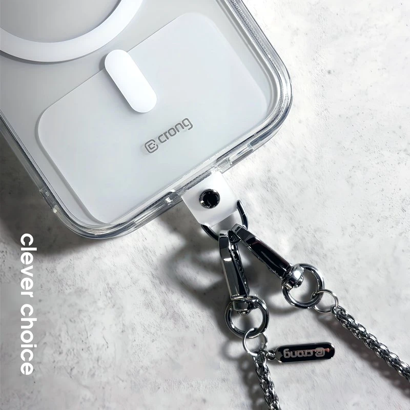 Dėklas Crong Phone Crossbody - virvelė telefonui Midnight Link