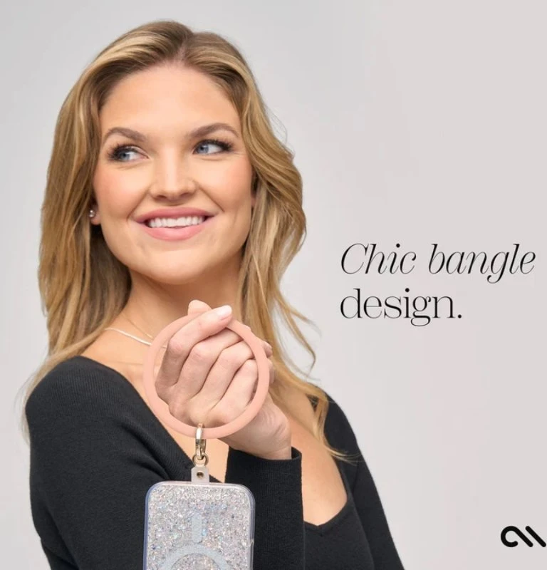 Dėklas Case-Mate Phone Bangle - Wrist virvelė telefonui Peach
