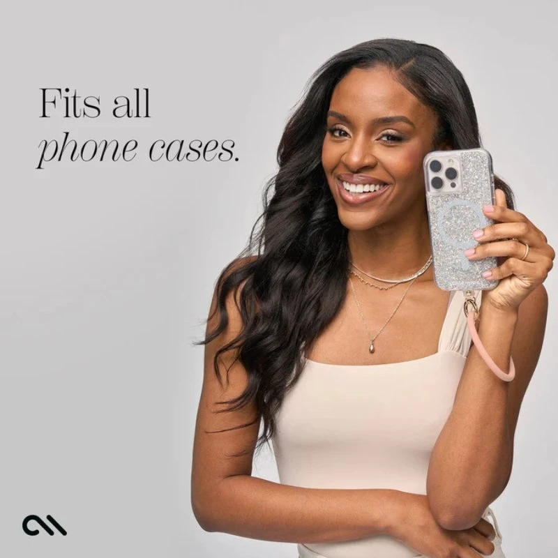 Dėklas Case-Mate Phone Bangle - Wrist virvelė telefonui Peach