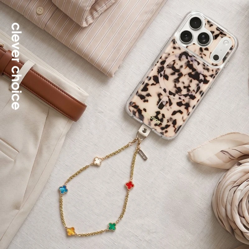 Dėklas Telefono pakabukas Crong Lucky Crystals su grandinėle