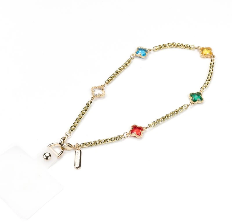 Dėklas Telefono pakabukas Crong Lucky Crystals su grandinėle