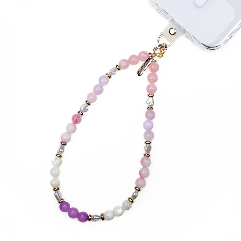 Dėklas Crong Phone Charm - virvelė telefonui Pastel Beads