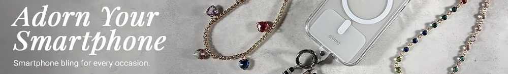 Dėklas Crong Phone Charm - virvelė telefonui Color Crystals