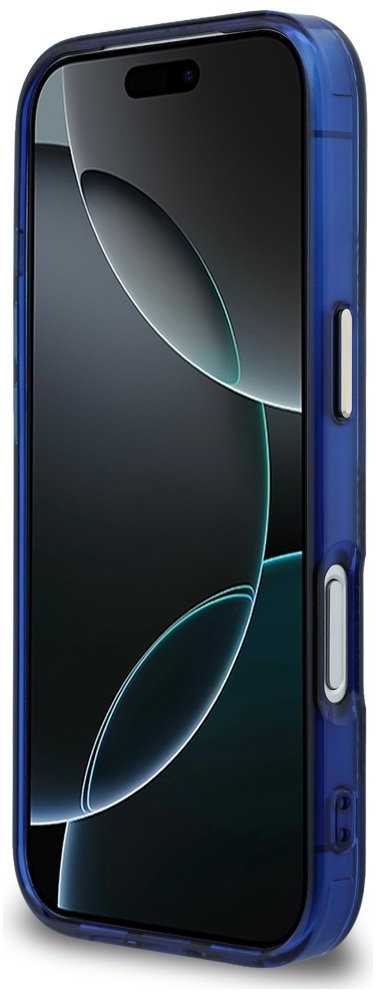 „Guess IML Peony Dot MagSafe“ dėklas, skirtas „iPhone 17 Pro“ – Mėlyna