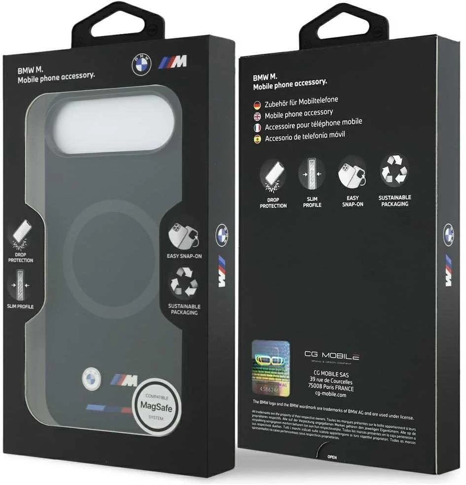 Dėklas BMW M Silicon Logo MagSafe Case for iPhone Air - Juodas