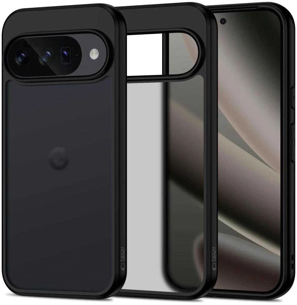 „Tech-Protect MagMat“ dėklas, skirtas „Google Pixel 10 / 10 Pro“ – matinis juodas
