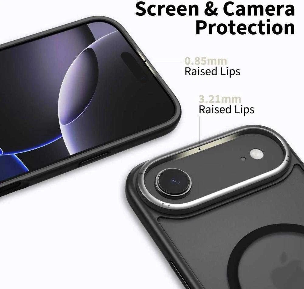 „Tech-Protect MagEdge MagSafe“ dėklas, skirtas „iPhone 17 Air“ – matinis juodas