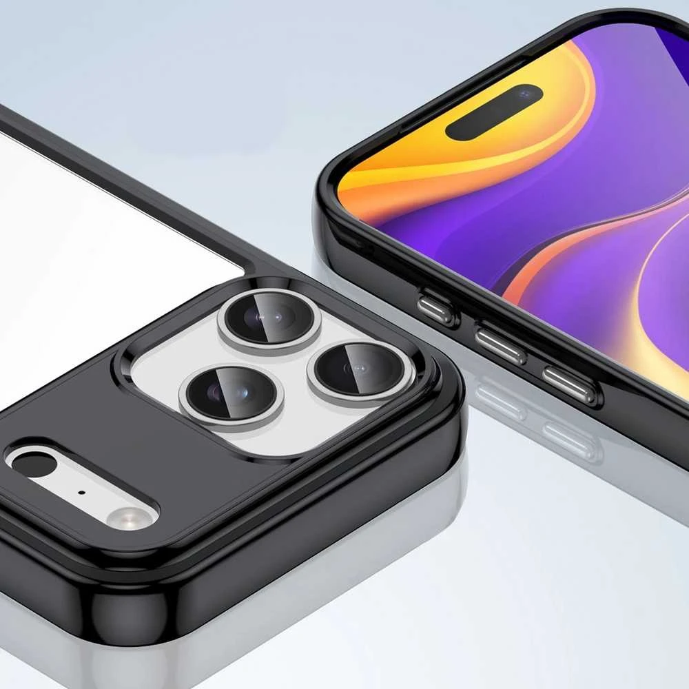 Hurtel Dėklas Outer Space skirtas Apple iPhone 17 Pro – juodos spalvos skaidrus
