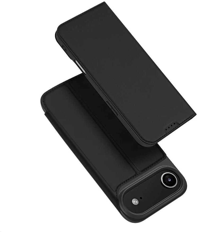 Dux Ducis Skin Pro dėklas skirtas Apple iPhone 17 Air su Flip and Card Slot – juodos spalvos