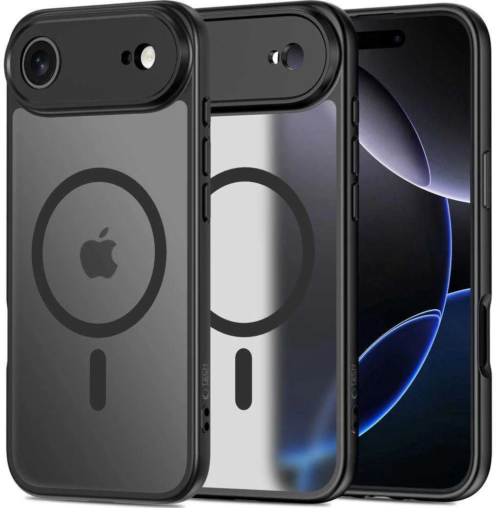 „Tech-Protect BasicMag MagSafe“ dėklas, skirtas „iPhone 17 Air“ – matinis juodas