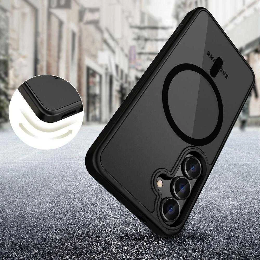 „Tech-Protect MagMat MagSafe“ dėklas, skirtas „Google Pixel 10 Pro XL“ – matinis juodas