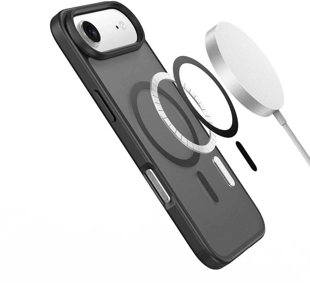 Dux Ducis Yind Apple iPhone 17 Air dėklas Compatible su MagSafe – juodos spalvos