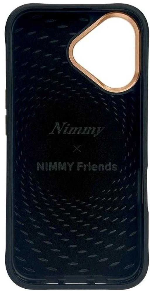 Dėklas Nimmy Glasses Cool Dog MagSafe Apple iPhone 16 juodos spalvos