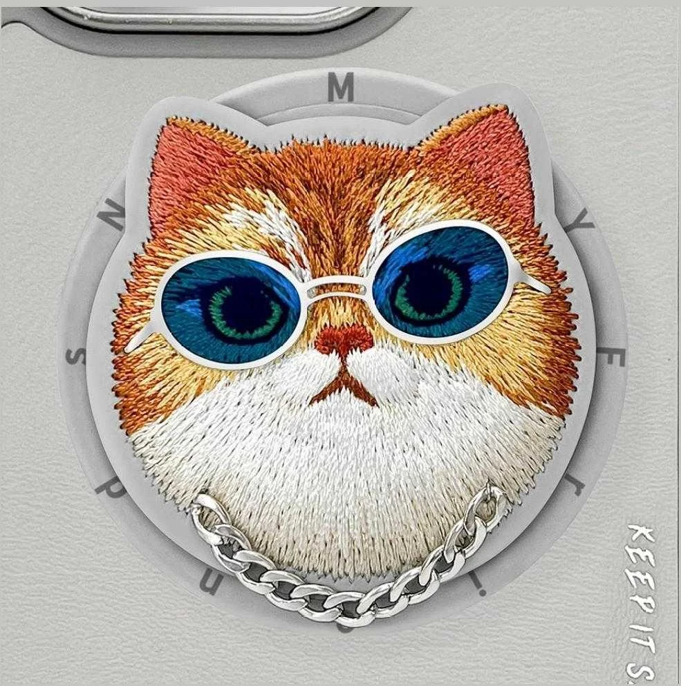 Nimmy Glasses Cool Cat MagSafe Apple iPhone 16 Pro dėklas telefonui pilkos spalvos