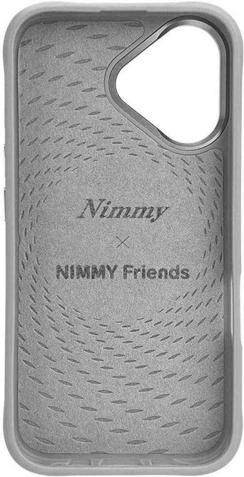 Nimmy Glasses Cool Cat MagSafe Apple iPhone 16 dėklas telefonui pilkos spalvos