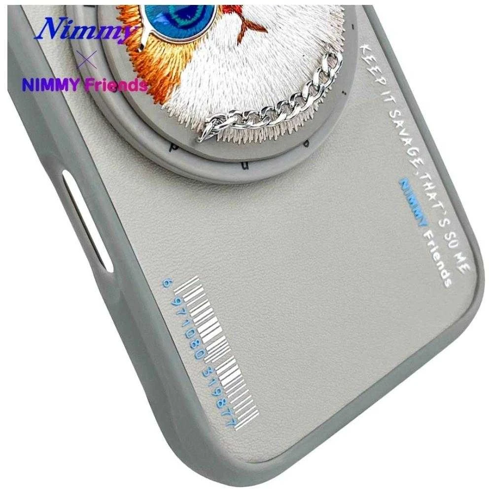 Nimmy Glasses Cool Cat MagSafe Apple iPhone 16 dėklas telefonui pilkos spalvos