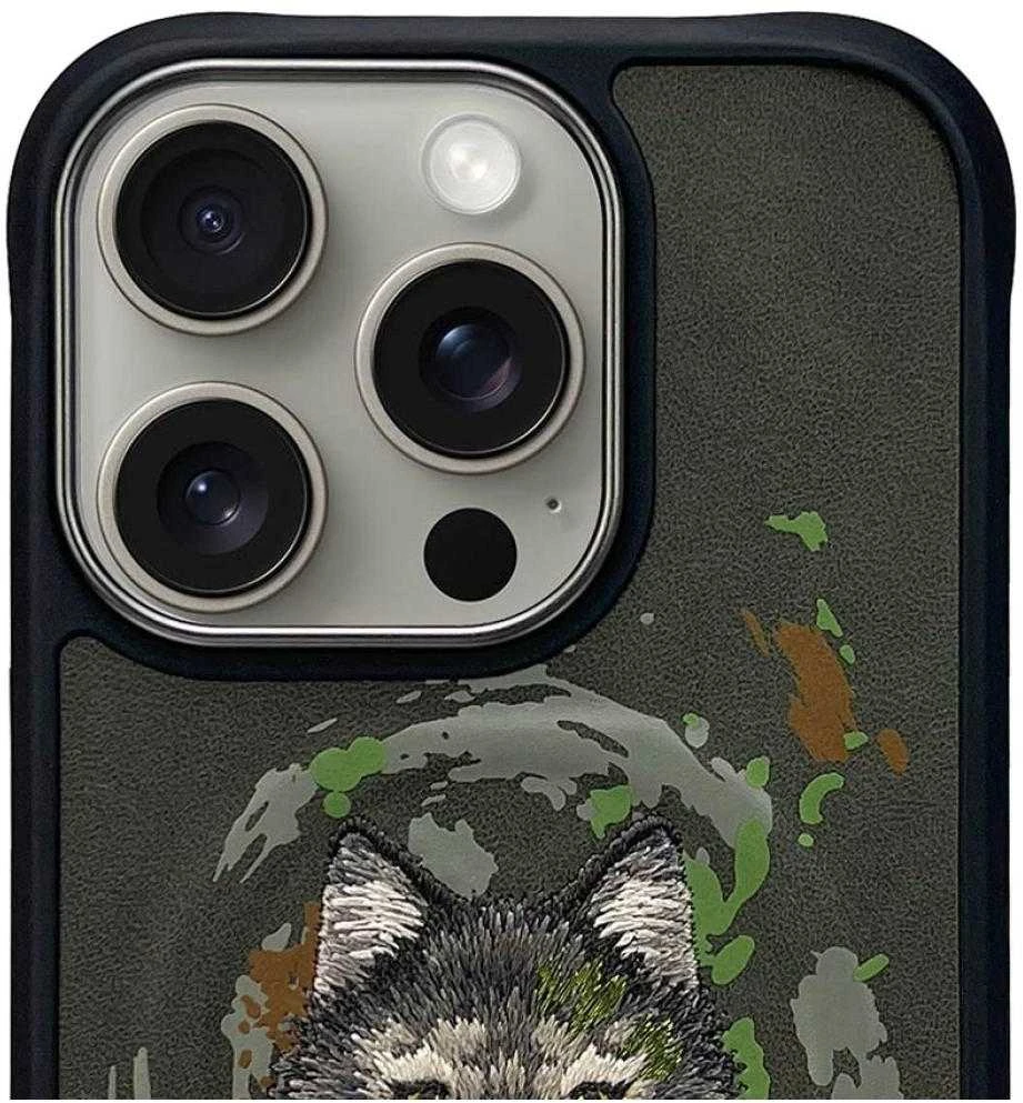 Nimmy Wolf MagSafe dėklas Apple iPhone 16 Pro pilkos spalvos