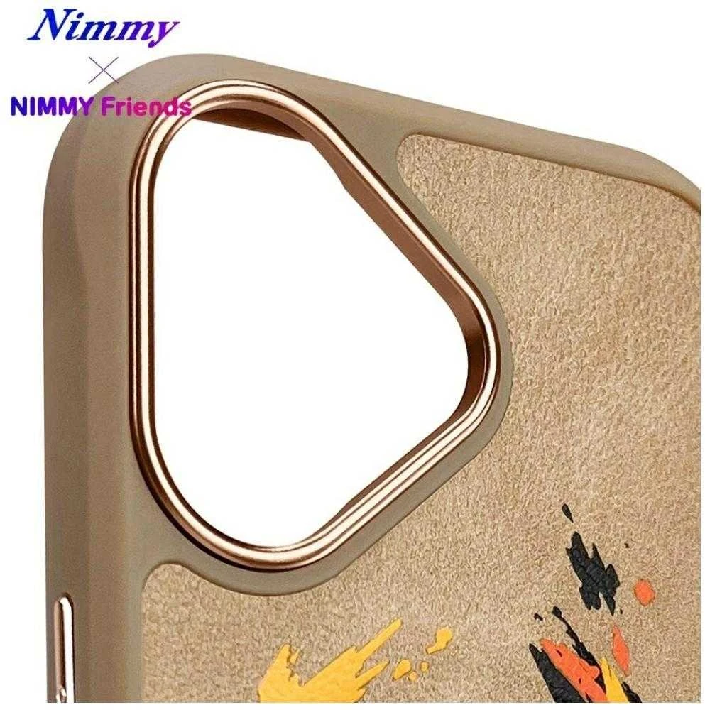 Nimmy Tiger MagSafe dėklas Apple iPhone 16 light rudos spalvos