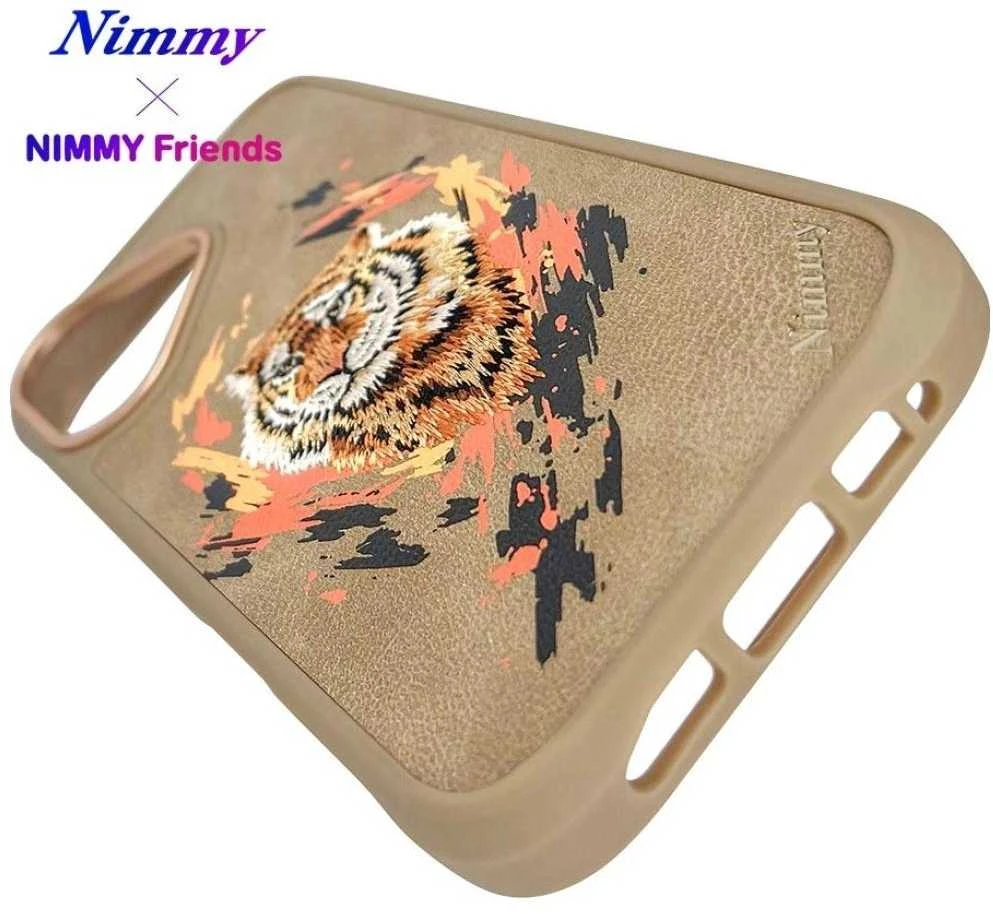 Nimmy Tiger MagSafe dėklas Apple iPhone 16 light rudos spalvos