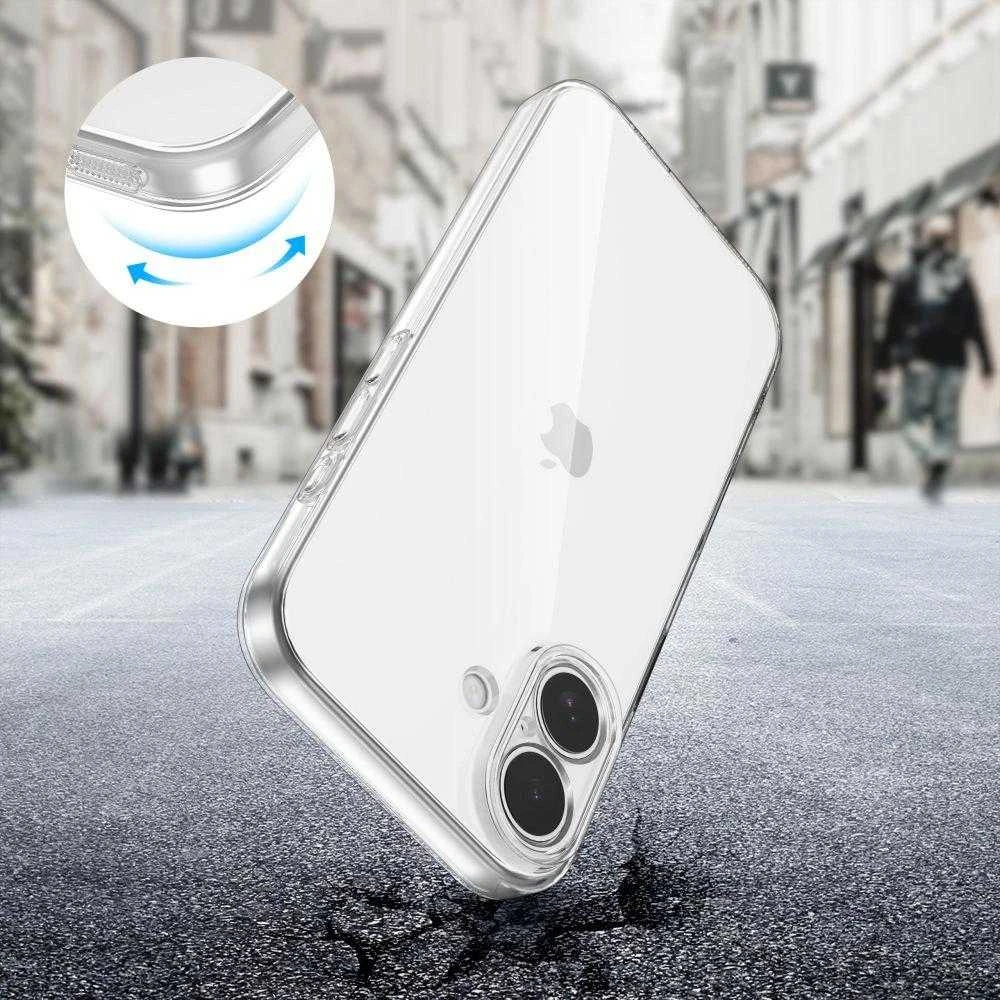 „Tech-Protect FlexAir“ dėklas, skirtas „iPhone 17“ – skaidrus