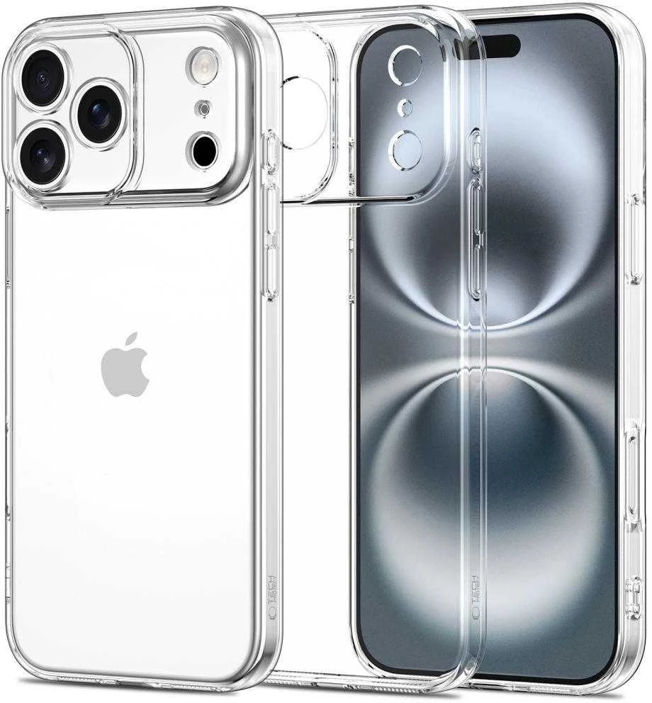 „Tech-Protect FlexAir“ dėklas, skirtas „iPhone 17 Pro“ – skaidrus