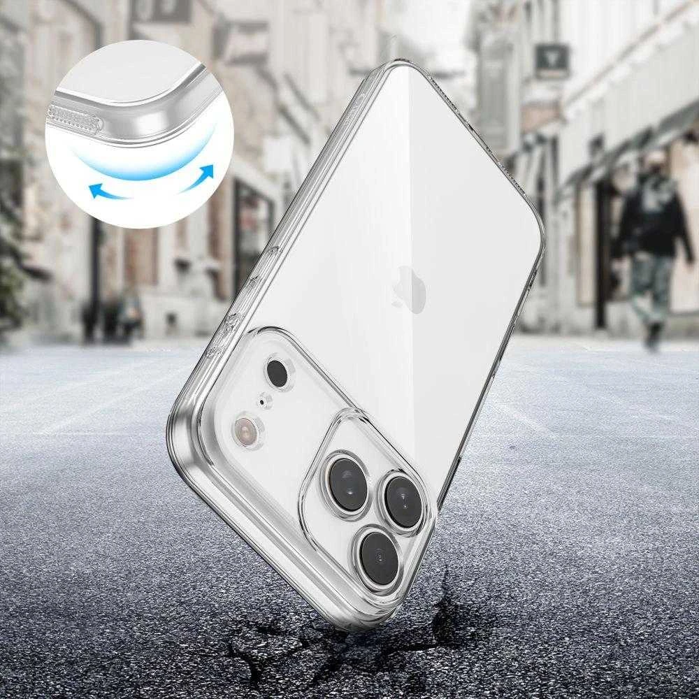 „Tech-Protect FlexAir“ dėklas, skirtas „iPhone 17 Pro Max“ – skaidrus