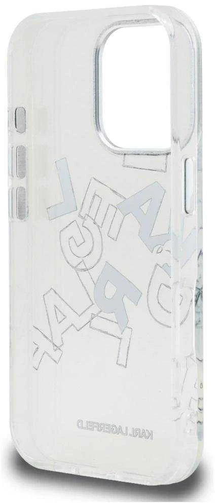 Dėklas Karl Lagerfeld IML Sketched Graphic skirtas Apple iPhone 16 Pro skaidrus
