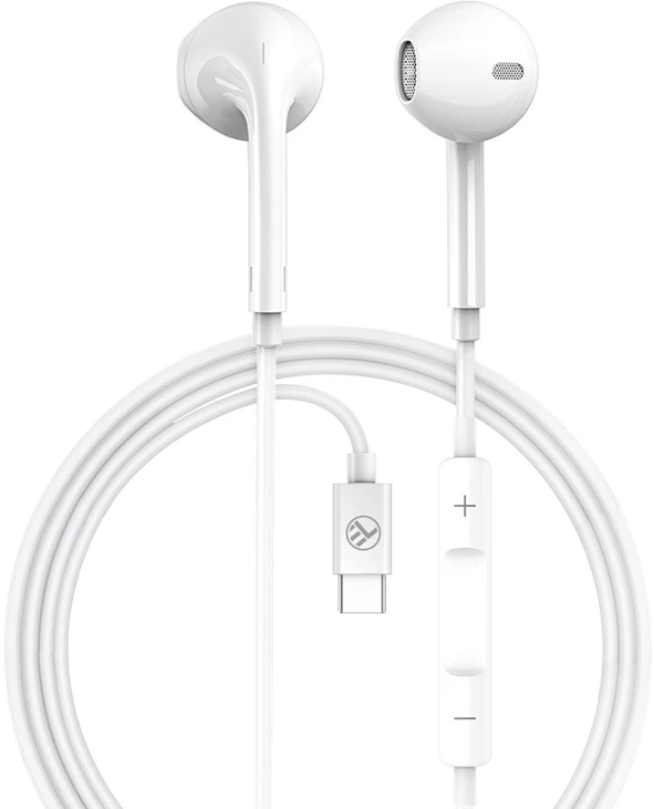 Dėklas Tellur Basic Urbs In-Ear Headset Series Type-C Baltas
