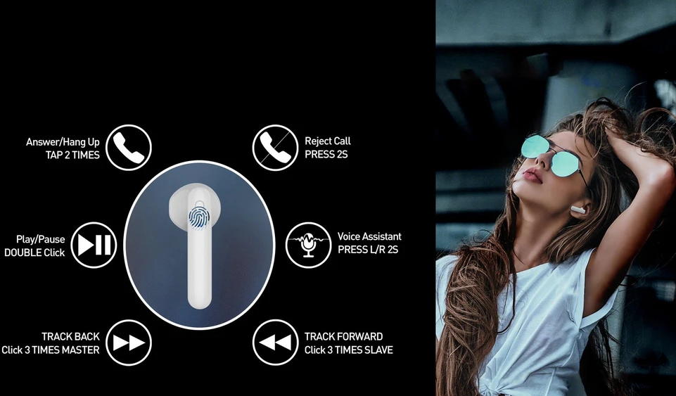 Dėklas Tellur Flip True Wireless Earphones Juodas