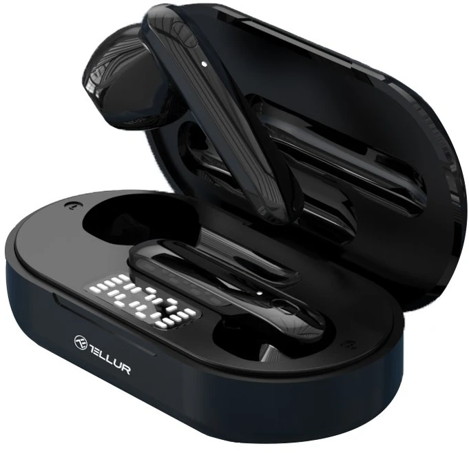 Dėklas Tellur Flip True Wireless Earphones Juodas